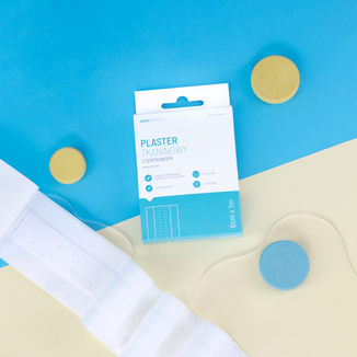 SEMA Protect, plaster tkaninowy z opatrunkiem, 6 cm x 1 m, 1 sztuka - 2 - zdjęcie produktu