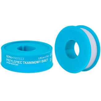 SEMA Protect, przylepiec tkaninowy, 1,25 cm x 5 m, 1 sztuka - zdjęcie produktu