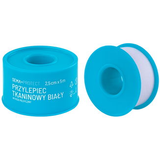 SEMA Protect, przylepiec tkaninowy, 2,5 cm x 5 m, 1 sztuka - zdjęcie produktu