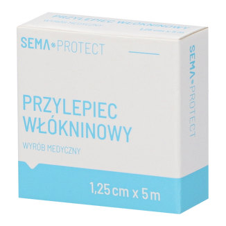 SEMA Protect, przylepiec włókninowy, 1,25 cm x 5 m, 1 sztuka - zdjęcie produktu