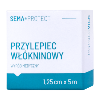 SEMA Protect, przylepiec włókninowy, 1,25 cm x 5 m, 1 sztuka - zdjęcie produktu