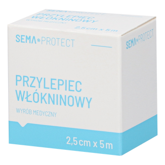 SEMA Protect, przylepiec włókninowy, 2,5 cm x 5 m, 1 sztuka - zdjęcie produktu