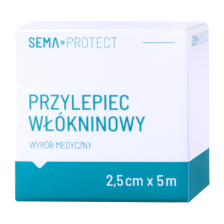 SEMA Protect, przylepiec włókninowy, 2,5 cm x 5 m, 1 sztuka - zdjęcie produktu