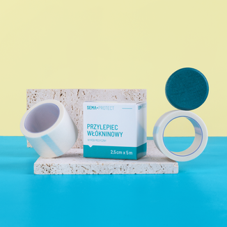 SEMA Protect, przylepiec włókninowy, 2,5 cm x 5 m, 1 sztuka - 2 - zdjęcie produktu