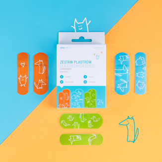 SEMA Protect Zestaw plastrów dla dzielnych dzieci, z opatrunkiem, 24 sztuki - 2 - zdjęcie produktu