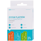 SEMA Protect Zestaw plastrów dla odważnych, z opatrunkiem, 24 sztuki - miniaturka zdjęcia produktu