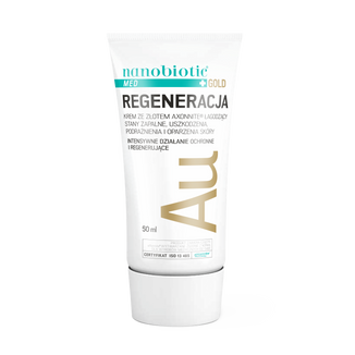 Nanobiotic Med Gold Regeneracja, łagodzący krem ze złotem, 50 ml USZKODZONE OPAKOWANIE - 3 - zdjęcie produktu