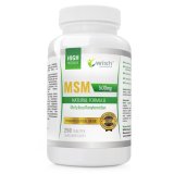 Wish, Siarka organiczna MSM 500 mg, 250 tabletek - miniaturka zdjęcia produktu