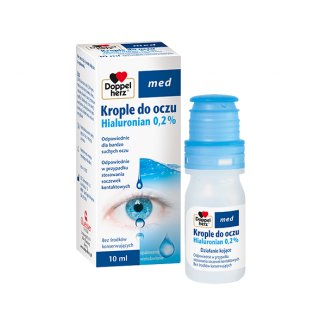 Doppelherz Med, krople do oczu Hialuronian 0,2%, 10ml - zdjęcie produktu