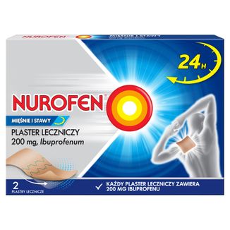 Nurofen Mięśnie i Stawy 200 mg, plaster leczniczy, 2 sztuki - zdjęcie produktu