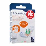 Pic Solution AquaBloc, plastry z opatrunkiem, antybakteryjne, wodoodporne, 19 mm x 72 mm, 20 sztuk - miniaturka zdjęcia produktu