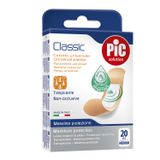 Pic Solution Classic, plastry z opatrunkiem, antybakteryjne, Medium, 19 mm x 72 mm, 20 sztuk - miniaturka zdjęcia produktu