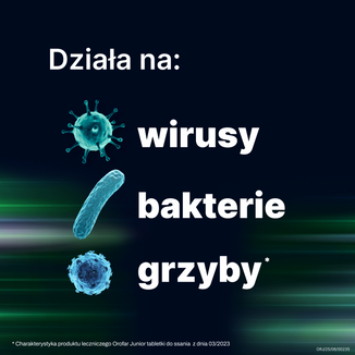 Orofar Junior 1 mg + 1 mg, dla dzieci powyżej 6 lat, smak pomarańczowy, 24 tabletki do ssania - 4 - zdjęcie produktu