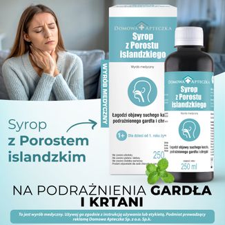 Syrop z Porostu Islandzkiego, od 1 roku życia, 250 ml - 2 - zdjęcie produktu