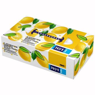Bella No 1, chusteczki higieniczne uniwersalne o zapachu cytryny, pudełko, 150 sztuk USZKODZONE OPAKOWANIE - zdjęcie produktu