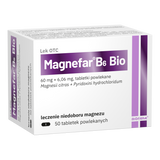 Magnefar B6 Bio 60 mg + 6,06 mg, 50 tabletek - miniaturka zdjęcia produktu