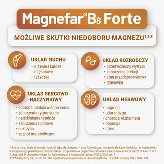 Magnefar B6 Forte 100 mg + 10,10 mg, 60 tabletek powlekanych - 5 - zdjęcie produktu