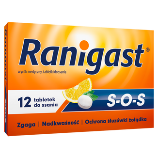 Ranigast SOS, 12 tabletek do ssania - 3 - zdjęcie produktu