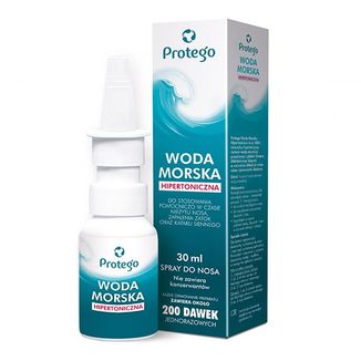Protego Woda Morska Hipertoniczna, spray do nosa, 30 ml KRÓTKA DATA Protego Woda Morska Hipertoniczna, spray do nosa, 30 ml KRÓTKA DATA - zdjęcie produktu