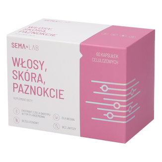 SEMA Lab Włosy, Skóra, Paznokcie, 60 kapsułek celulozowych - zdjęcie produktu