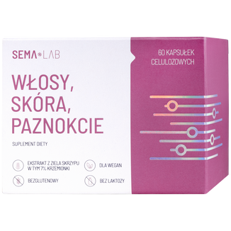 SEMA Lab Włosy, Skóra, Paznokcie, 60 kapsułek celulozowych - zdjęcie produktu