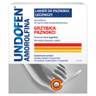 Undofen Amorolfina 50 mg/ ml, lakier do paznokci, leczniczy, 2,5 ml - 2 - zdjęcie produktu
