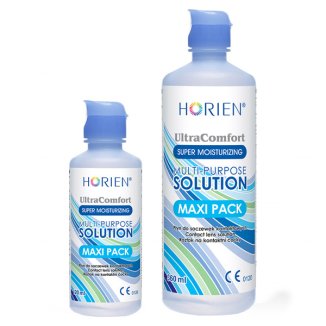 Horien Multi-Purpose Solution, płyn do soczewek, Ultra Comfort, 360 ml + 120 ml - zdjęcie produktu