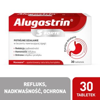 Alugastrin 3 Forte, 30 tabletek - 2 - zdjęcie produktu