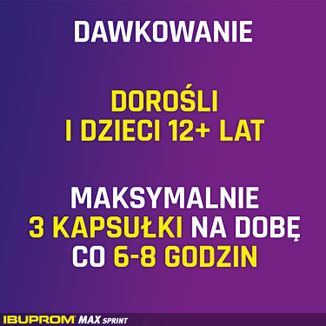 Ibuprom Max Sprint 400 mg, 40 kapsułek miękkich USZKODZONE OPAKOWANIE - 2 - zdjęcie produktu