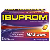 Ibuprom Max Sprint 400 mg, 40 kapsułek miękkich - miniaturka zdjęcia produktu