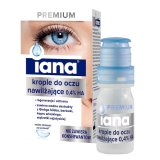 Iana Premium, nawilżające krople do oczu 0,4% HA, 10 ml - miniaturka zdjęcia produktu