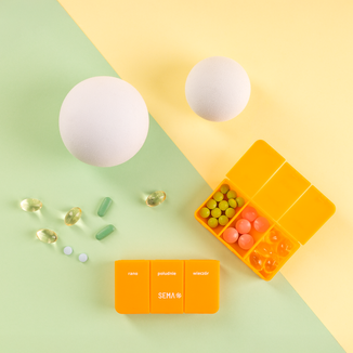 SEMA Protect, kasetka do leków dzienna, 3-komorowa - 2 - zdjęcie produktu