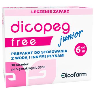 Dicopeg Junior Free, od 6 miesiąca, 30 saszetek - zdjęcie produktu
