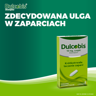 Dulcobis 10 mg, czopki, 6 sztuk - 2 - zdjęcie produktu