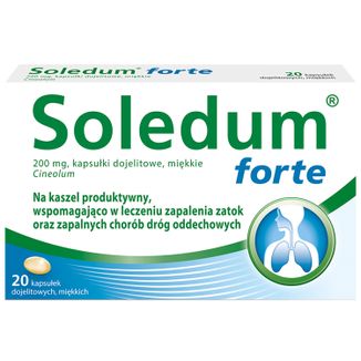 Soledum forte 200 mg, 20 kapsułek dojelitowych USZKODZONE OPAKOWANIE - zdjęcie produktu