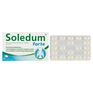 Soledum forte 200 mg, 20 kapsułek dojelitowych - 2 - zdjęcie produktu