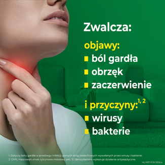Hascosept 3 mg, smak cytrynowo-miodowy, 24 pastylki twarde - 3 - zdjęcie produktu