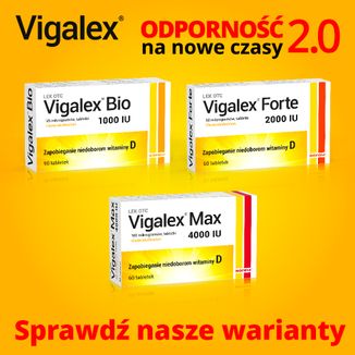 Vigalex Forte 2000 IU, 60 tabletek - 5 - zdjęcie produktu