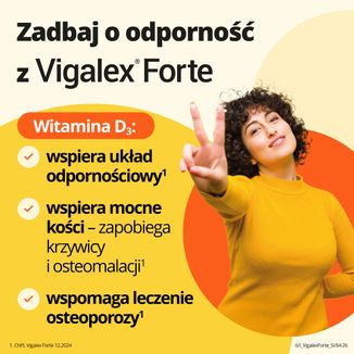 Vigalex Forte 2000 IU, witamina D3, 60 tabletek - 3 - zdjęcie produktu