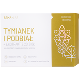 SEMA Lab Tymianek i Podbiał + ekstrakt z 20 ziół, bez cukru, 24 pastylki do ssania - miniaturka zdjęcia produktu