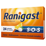 Ranigast SOS, 24 tabletki do ssania USZKODZONE OPAKOWANIE - miniaturka zdjęcia produktu