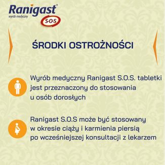 Ranigast SOS, 24 tabletki do ssania USZKODZONE OPAKOWANIE - 6 - zdjęcie produktu