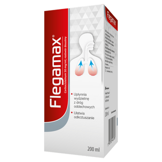 Flegamax 50 mg/ ml, roztwór doustny, 200 ml USZKODZONE OPAKOWANIE - 2 - zdjęcie produktu