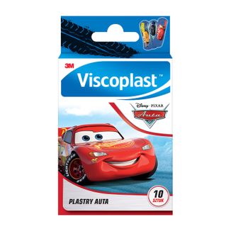 Viscoplast Auta, plastry dla dzieci, 10 sztuk USZKODZONE OPAKOWANIE - 4 - zdjęcie produktu