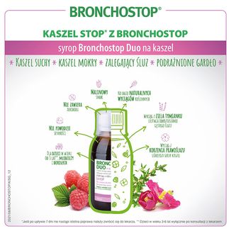 Bronchostop Duo na kaszel (120 mg + 830 mg)/ 15 ml, syrop, 120 ml - 5 - zdjęcie produktu