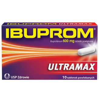 Ibuprom Ultramax 600 mg, 10 tabletek powlekanych - zdjęcie produktu
