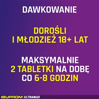 Ibuprom Ultramax 600 mg, 10 tabletek powlekanych - 2 - zdjęcie produktu