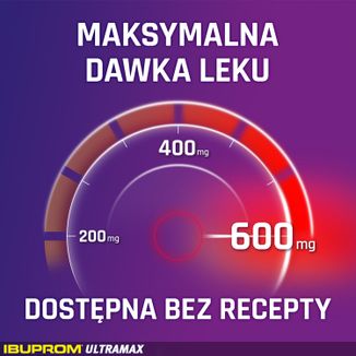 Ibuprom Ultramax 600 mg, 10 tabletek powlekanych - 5 - zdjęcie produktu
