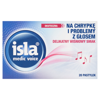 Isla Medic Voice, smak wiśniowy, 20 pastylek do ssania - 2 - zdjęcie produktu