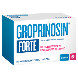 Groprinosin Forte 1000 mg, 30 tabletek - 2 - zdjęcie produktu